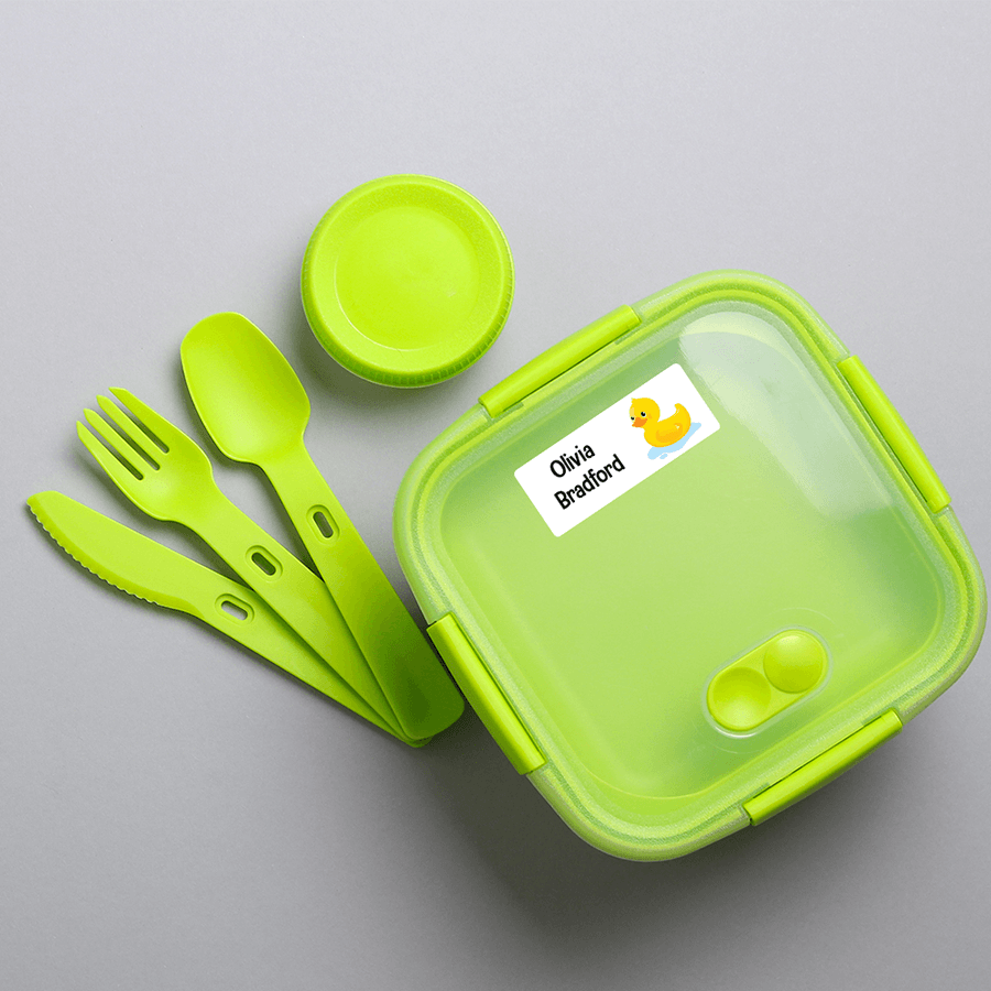 Duck personalised label