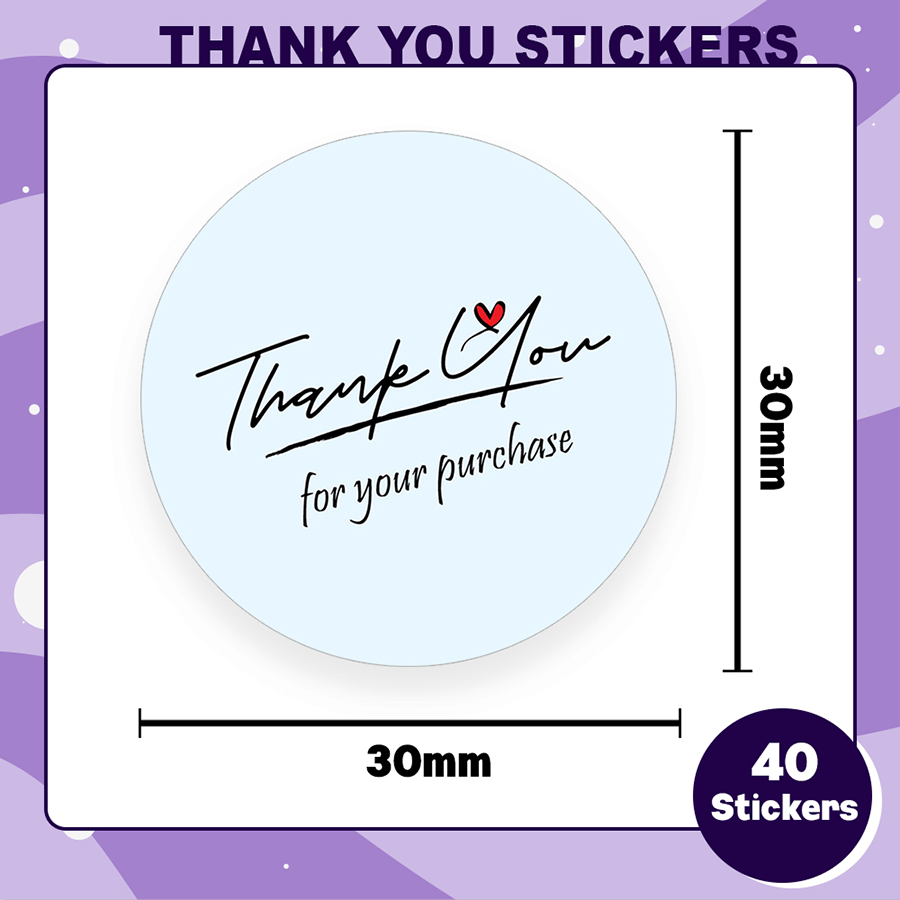 Thank You For Purchase Stickers