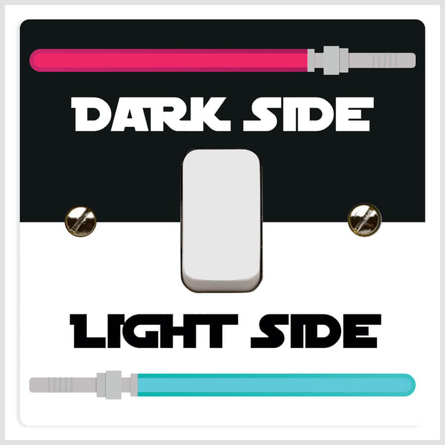 Dark & Light Side Switch Stickers