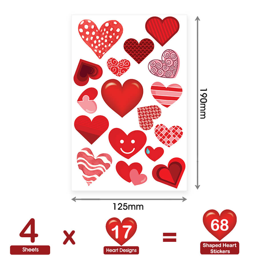 Little heart stickers