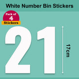 White Wheelie Bin Labels