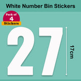 White Wheelie Bin Labels