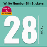 White Wheelie Bin Labels