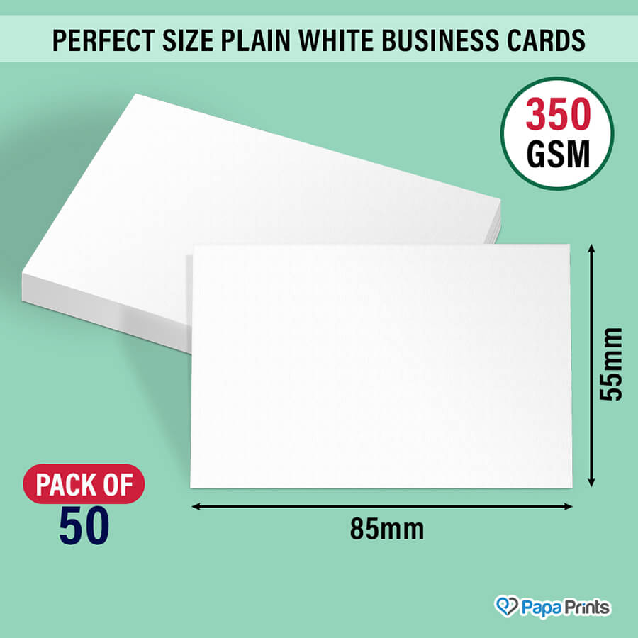 Classic White Business Cards
