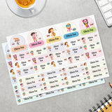 dishwasher-safe name labels for kids