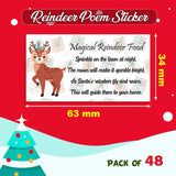 premium reindeer food stickers
