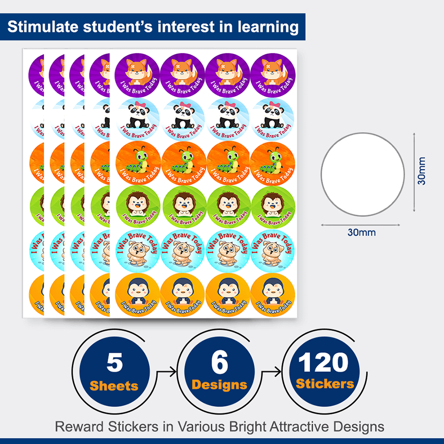 Bravery Reward Stickers