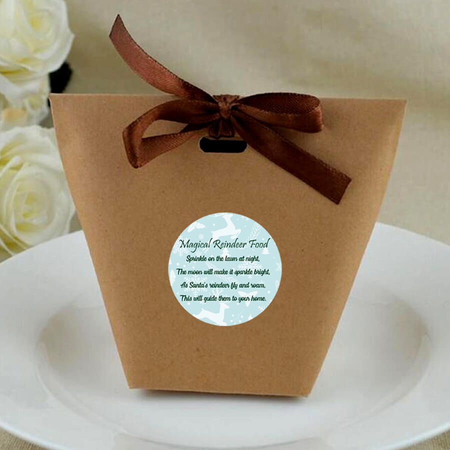 Santa's reindeer food bags