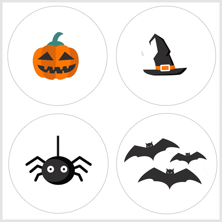 Shop Halloween Sticker Set | Halloween Label – papaprints
