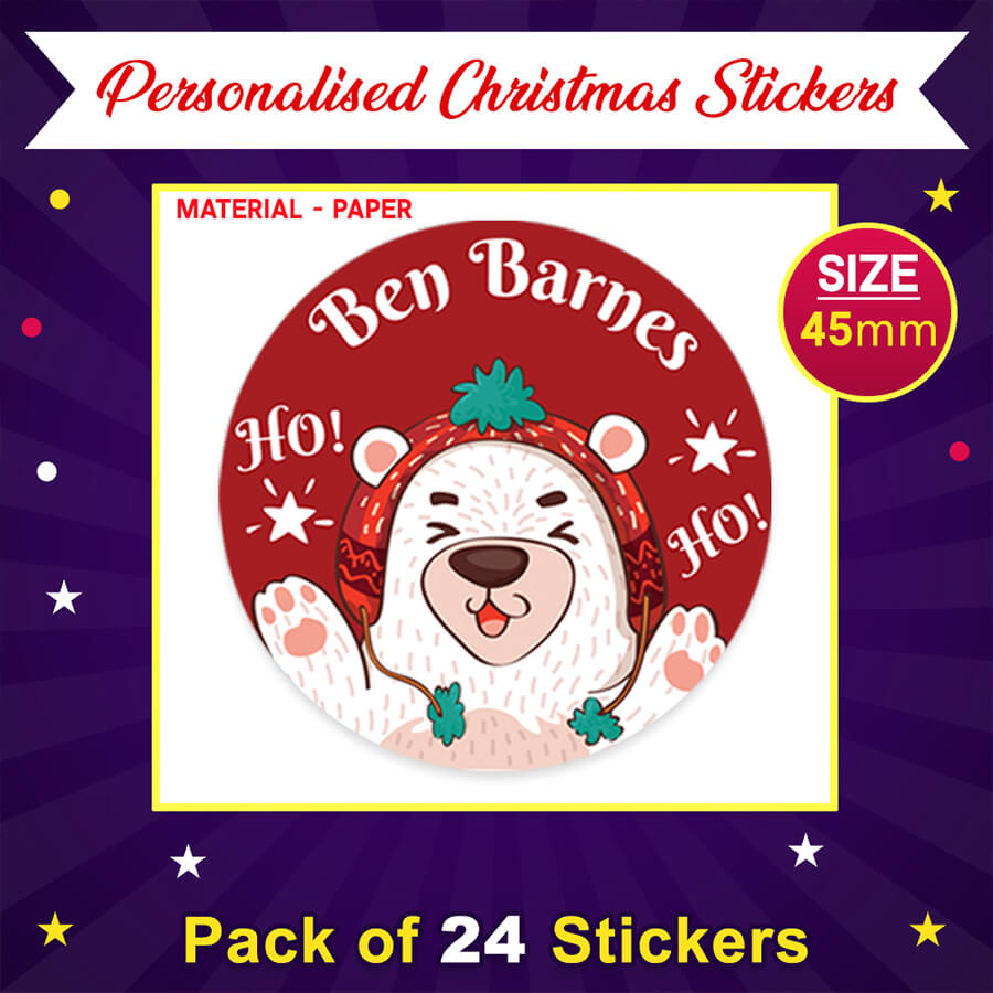 Personalised Christmas Gift Tags Name Lables