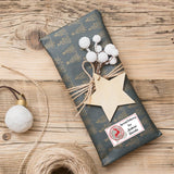 Personalised Christmas Stamp Sticker - Rectangle - Reindeer