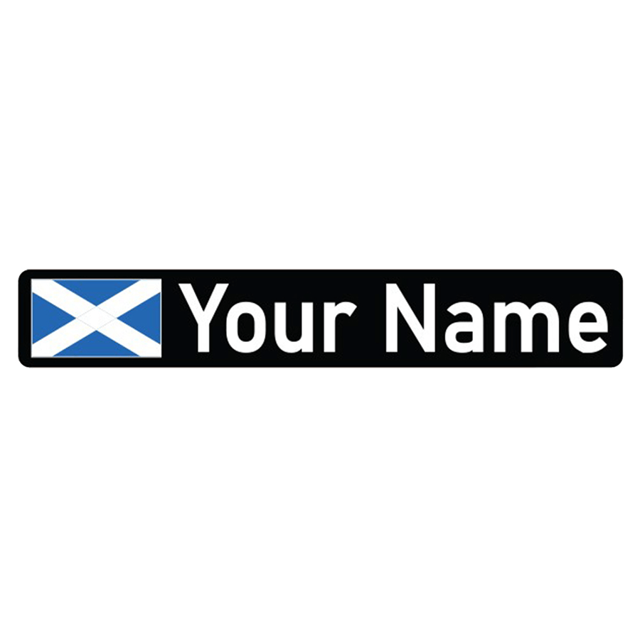 Scotland Bike Name Sticker