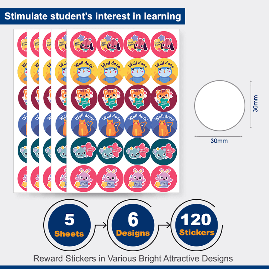 Well Done Reward Stickers