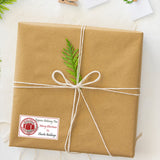 Personalised Christmas Stamp Sticker - Rectangle - Reindeer