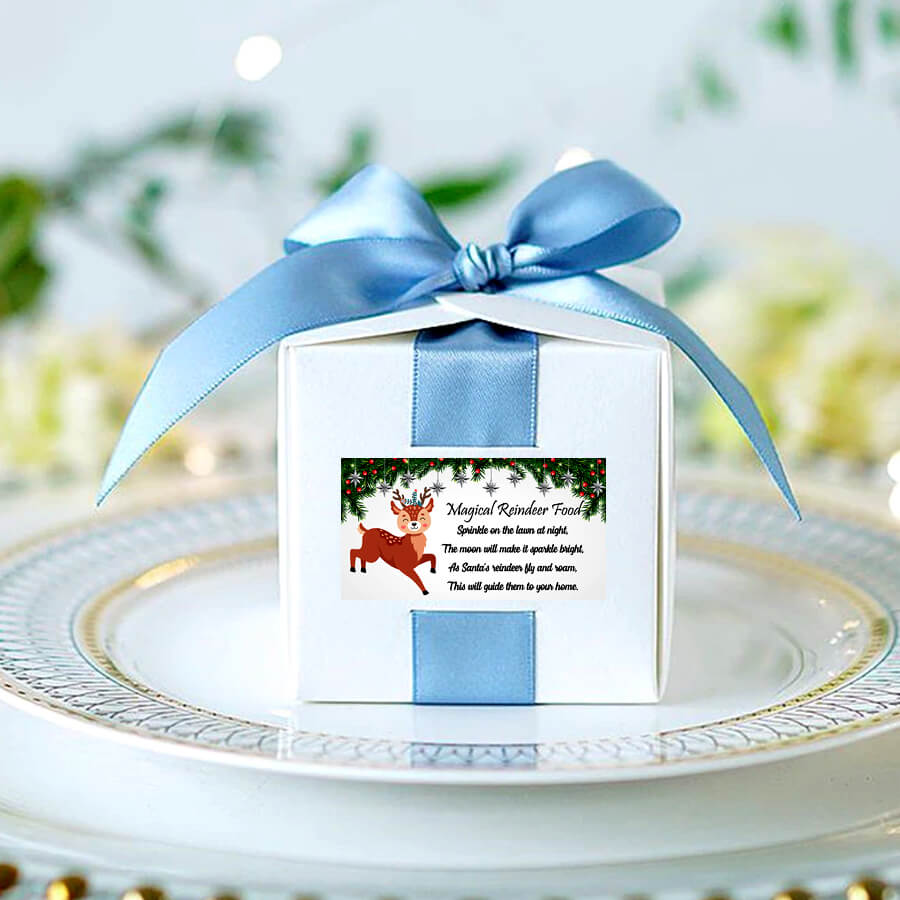 Christmas labels for reindeer food