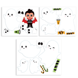 Ghost theme Halloween Window Stickers