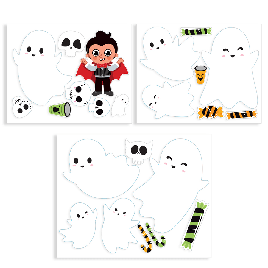 Ghost theme Halloween Window Stickers