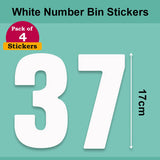 White Wheelie Bin Labels