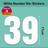 White Wheelie Bin Labels