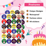 Cake theme Happy Birthday Stickers