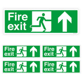 Fire Exit Directional Arrow Sign Stickers