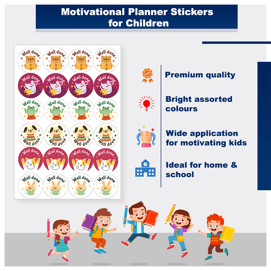 Animal theme Well Done Reward Stickers