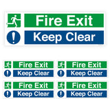 Fire Exit Directional Arrow Sign Stickers