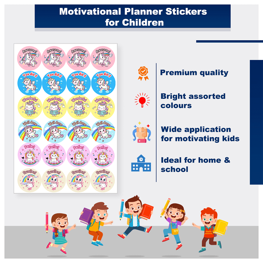 Motivational Unicorn Reward Sticker