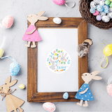 Cute bunny Easter Sticker