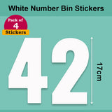 White Wheelie Bin Labels