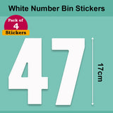 White Wheelie Bin Labels