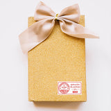 Personalised Christmas Stamp Sticker - Rectangle - Reindeer