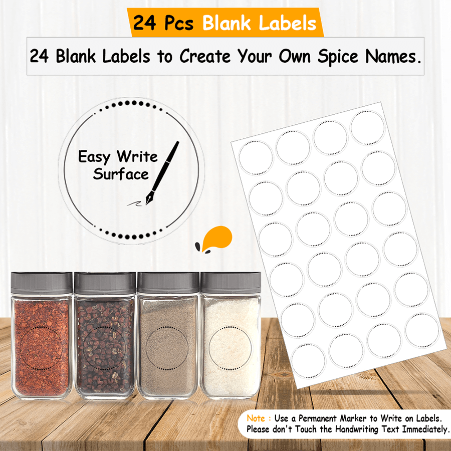 Spice Organizer Labels