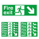 Fire exit down right