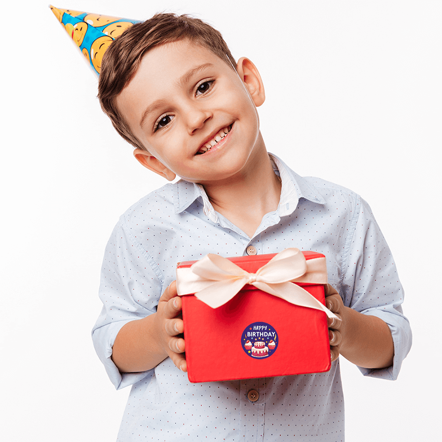 Sparkly Happy Birthday Stickers