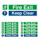 Fire exit keep clear