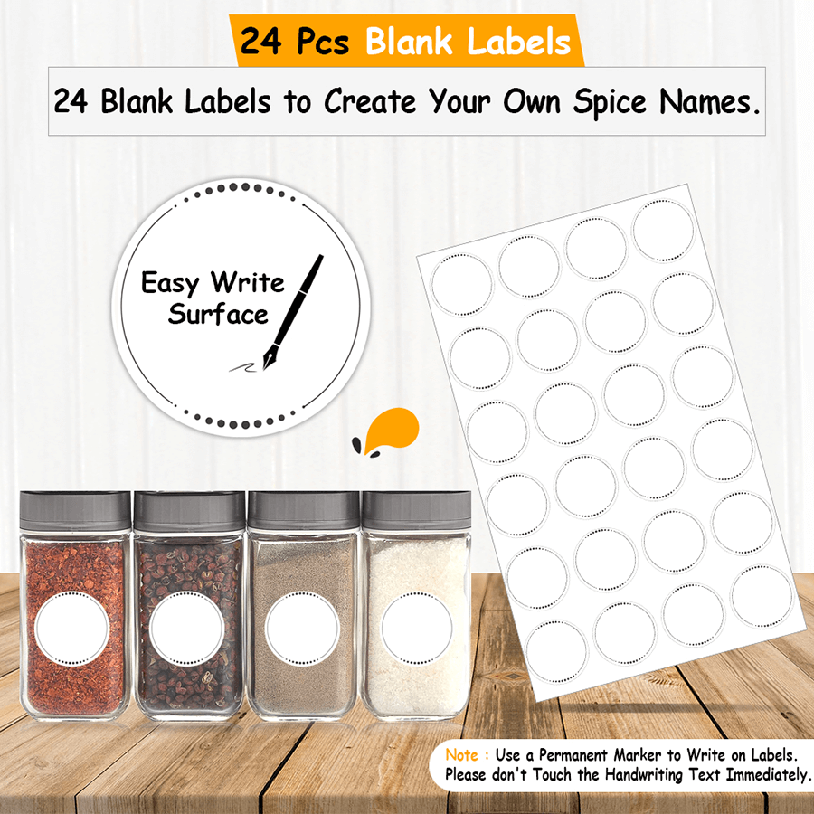 Spice Organizer Labels