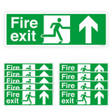 Fire Exit Directional Arrow Sign Stickers