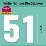 White Wheelie Bin Labels