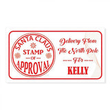 Personalised Christmas Stamp Sticker - Rectangle - Reindeer