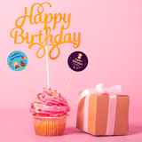 Cute animal Happy Birthday Stickers
