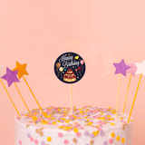 Cake theme Happy Birthday Stickers