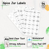 Spice Organizer Labels
