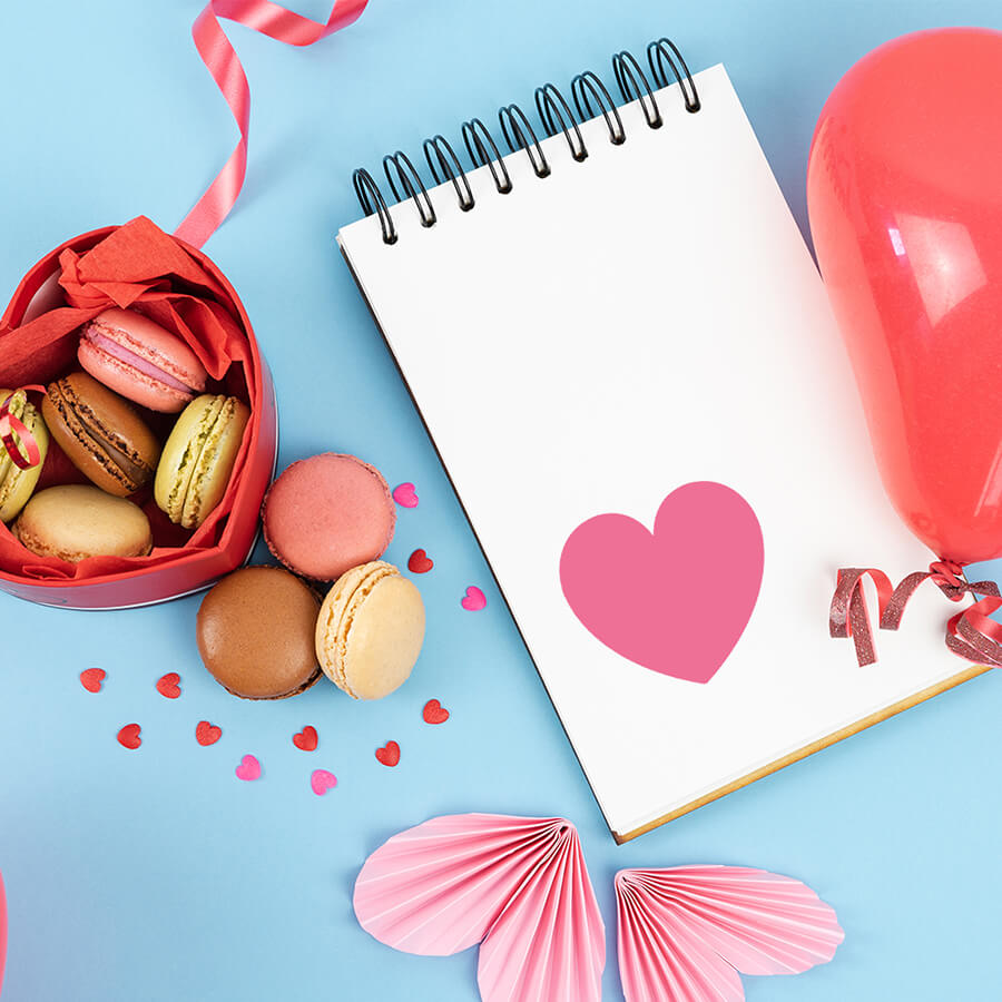 Red and Pink heart Stickers