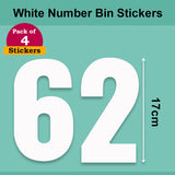 White Wheelie Bin Labels