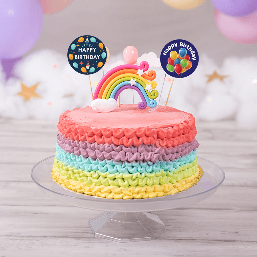 Balloon Happy Birthday Stickers