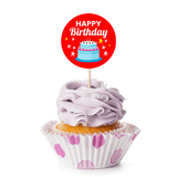 Cake theme Happy Birthday Stickers