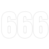 Plain White Wheelie Bin Number stickers