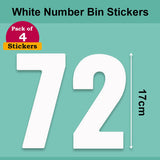White Wheelie Bin Labels