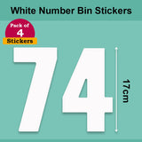 White Wheelie Bin Labels